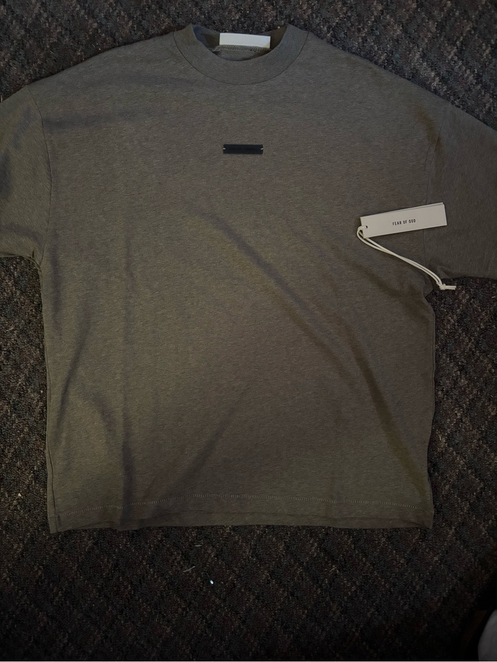 Fear of God Short Sleeve Tee in Olive Drab